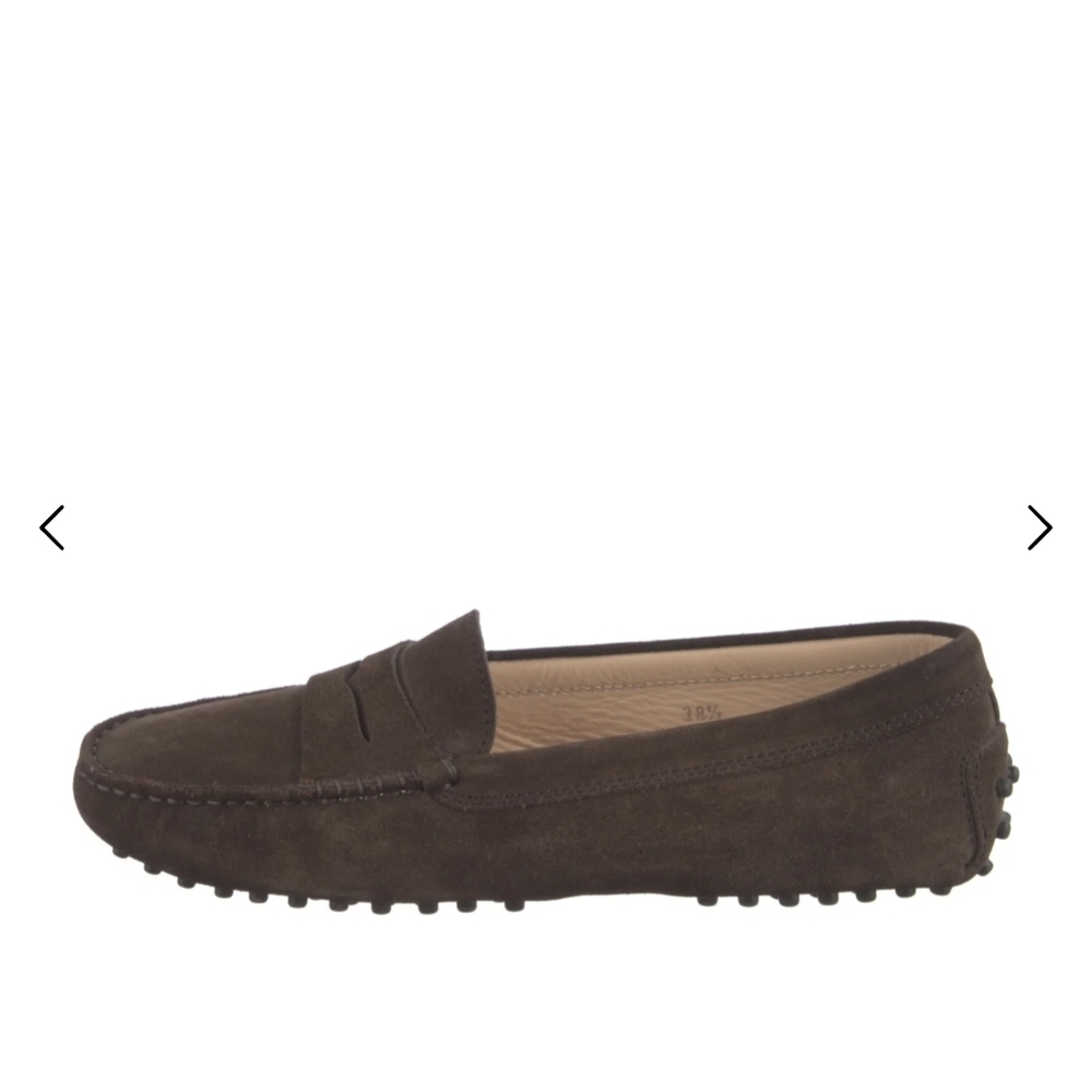 Tod's Suede Loafers in Brown 8.5